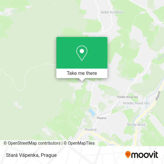 Карта Stará Vápenka