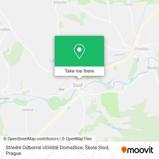 Střední Odborné Učiliště Domažlice, Škola Stod map