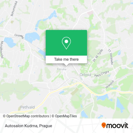 Карта Autosalon Kudrna