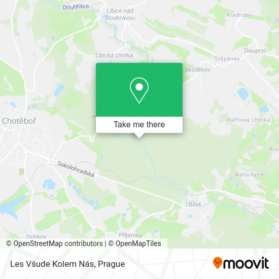 Карта Les Všude Kolem Nás