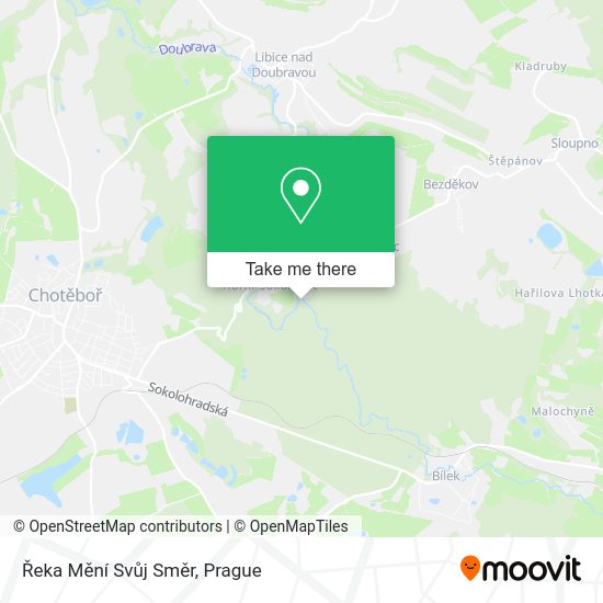 Řeka Mění Svůj Směr map
