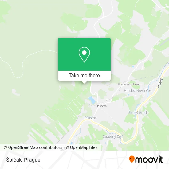 Карта Špičák