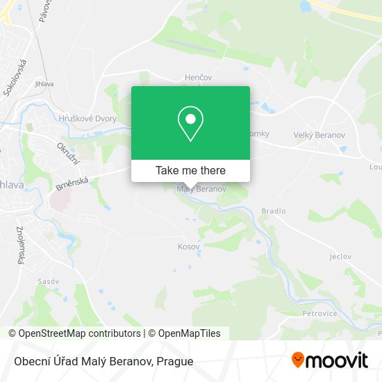 Obecní Úřad Malý Beranov map