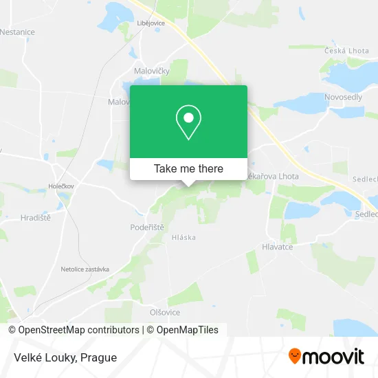 Карта Velké Louky