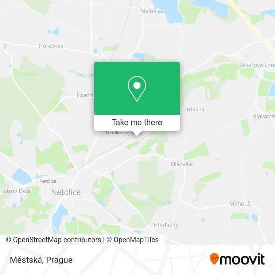 Карта Městská
