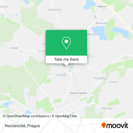 Карта Nestánické