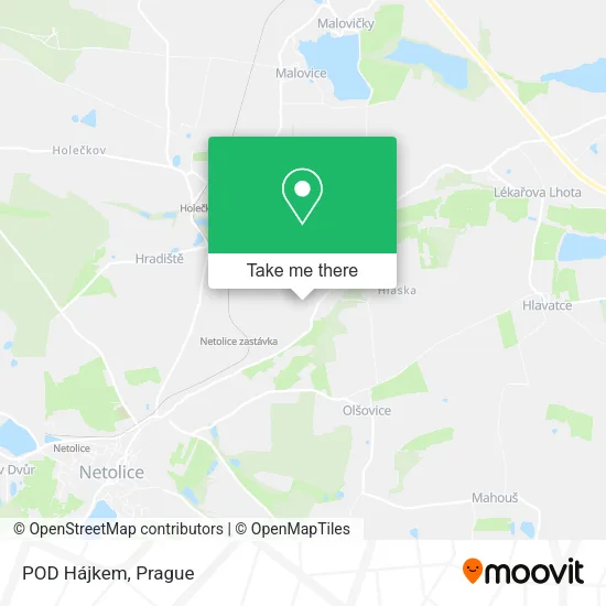 Карта POD Hájkem