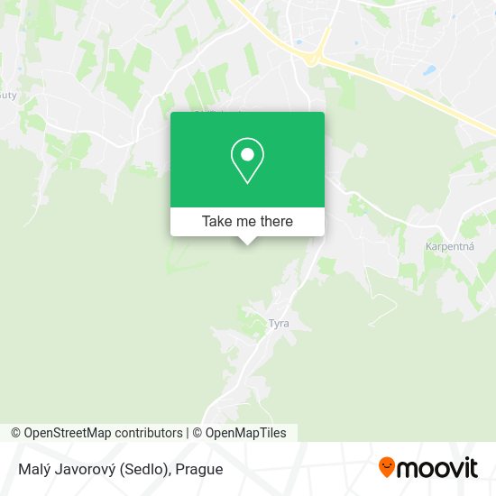 Malý Javorový (Sedlo) map