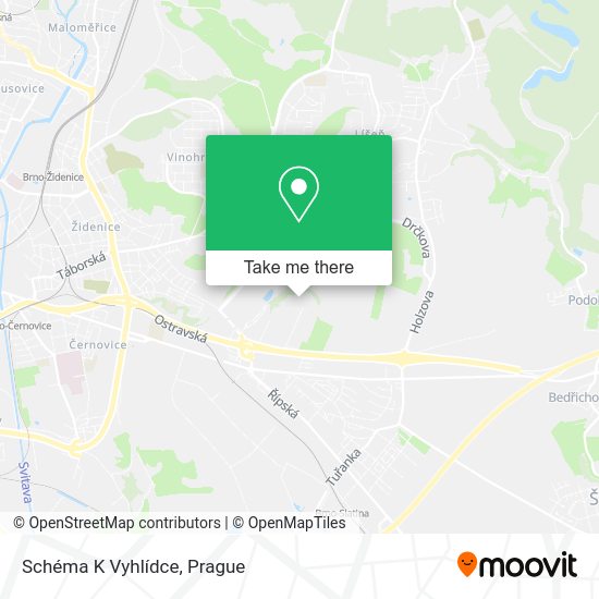 Schéma K Vyhlídce map