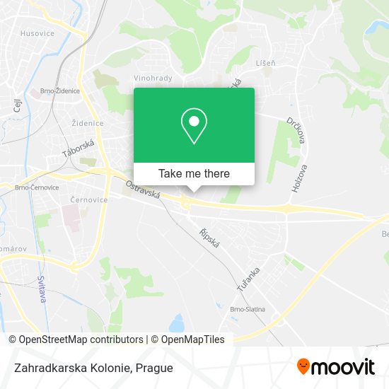 Zahradkarska Kolonie map