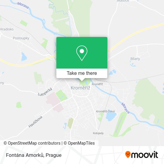 Fontána Amorků map