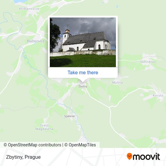 Карта Zbytiny