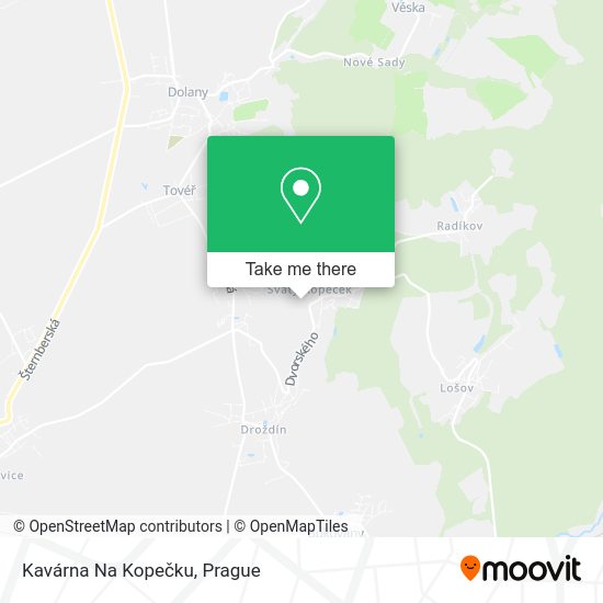 Kavárna Na Kopečku map