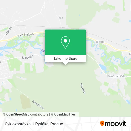Карта Cyklozastávka U Pytláka