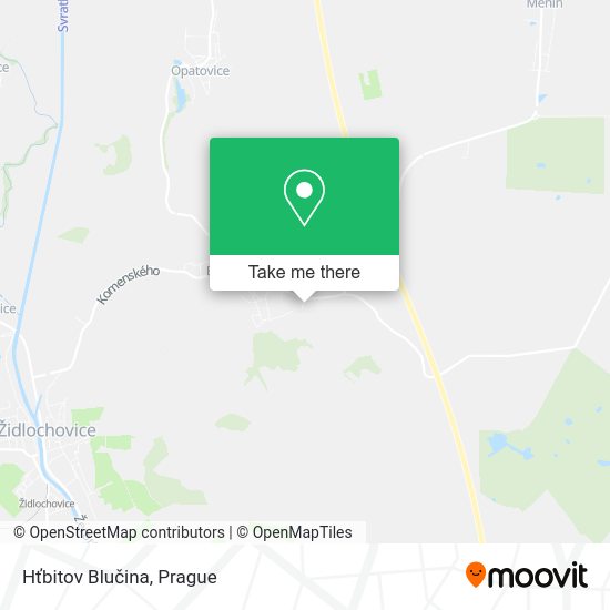 Hťbitov Blučina map