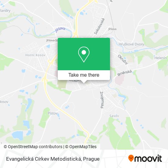 Карта Evangelická Církev Metodistická
