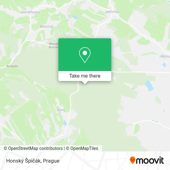 Карта Honský Špičák