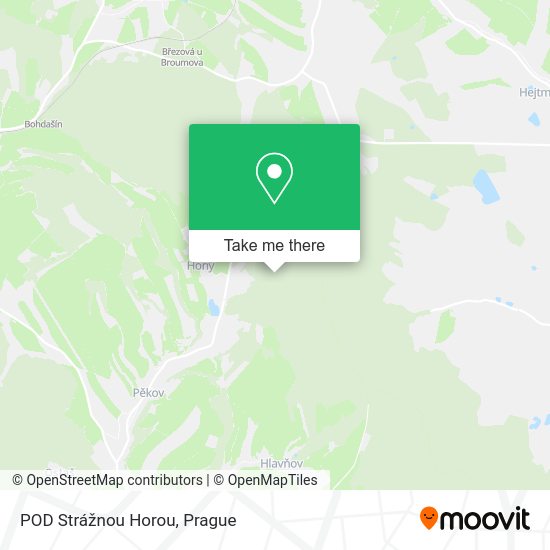 Карта POD Strážnou Horou