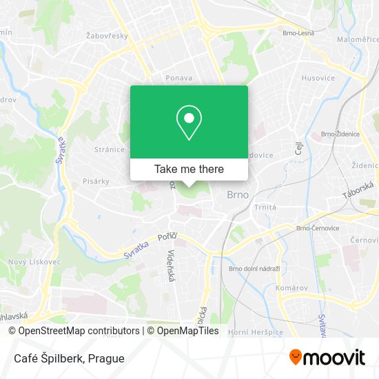 Café Špilberk map
