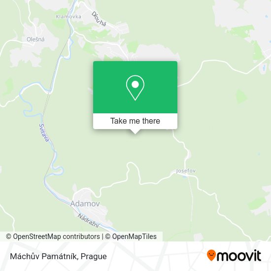 Máchův Památník map