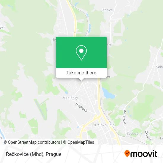 Карта Řečkovice (Mhd)