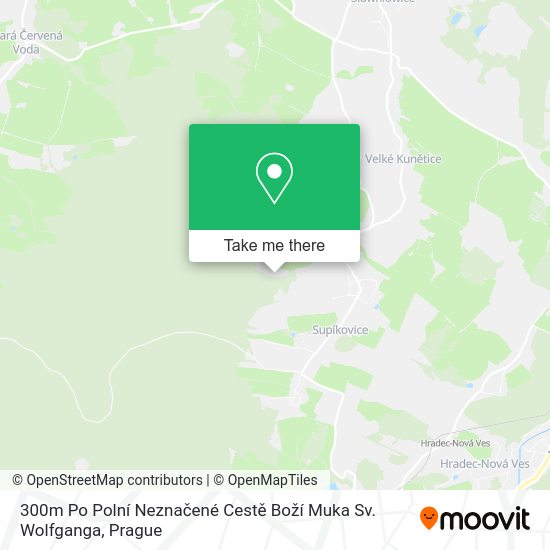 300m Po Polní Neznačené Cestě Boží Muka Sv. Wolfganga map