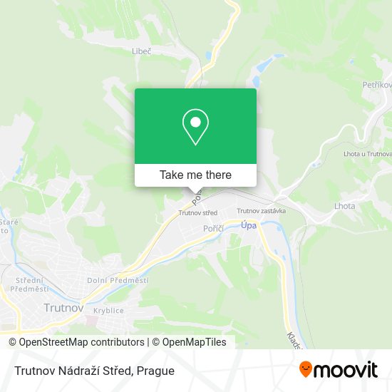 Trutnov Nádraží Střed map