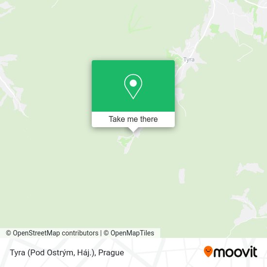 Tyra (Pod Ostrým, Háj.) map