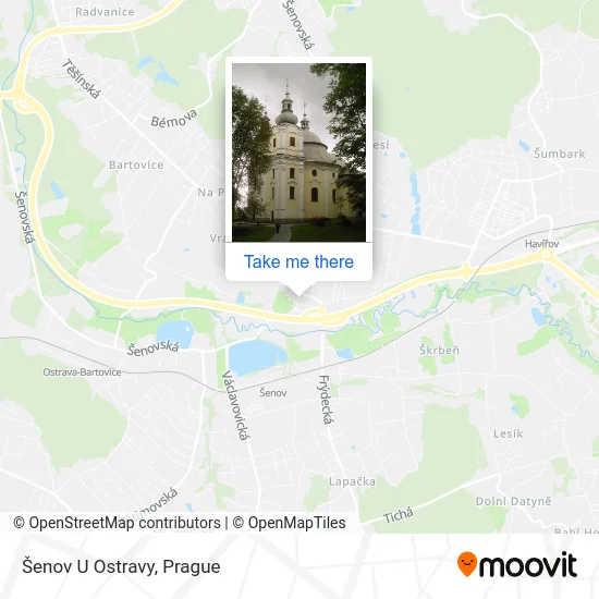 Карта Šenov U Ostravy