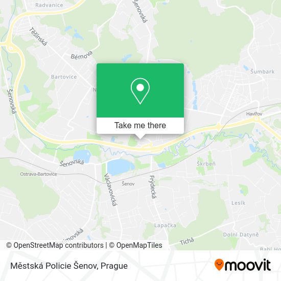Městská Policie Šenov map