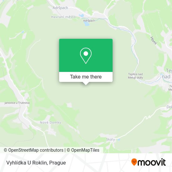 Карта Vyhlídka U Roklin
