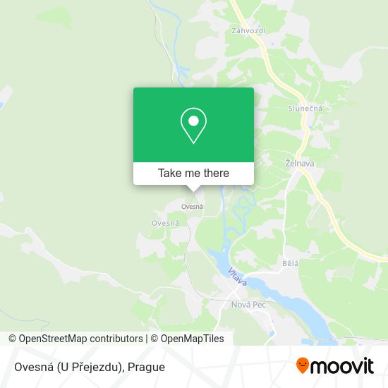 Карта Ovesná (U Přejezdu)