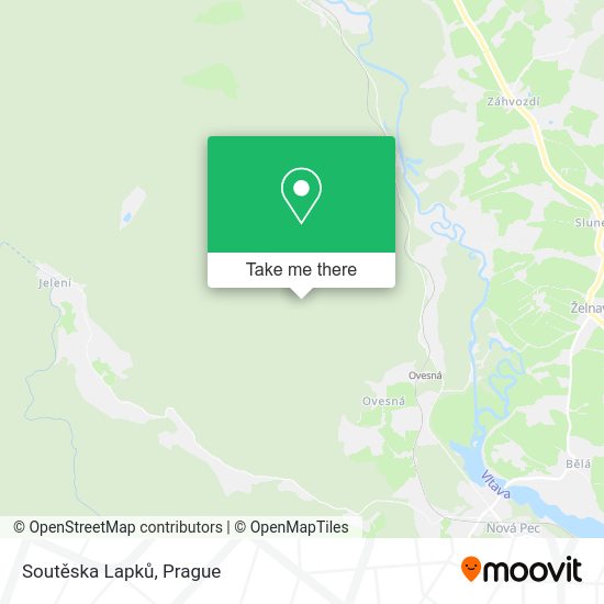Soutěska Lapků map