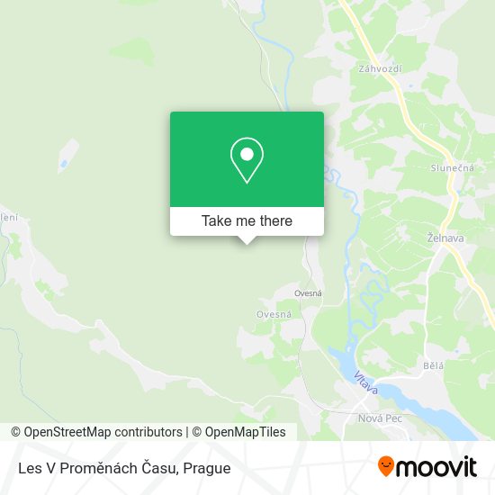 Les V Proměnách Času map