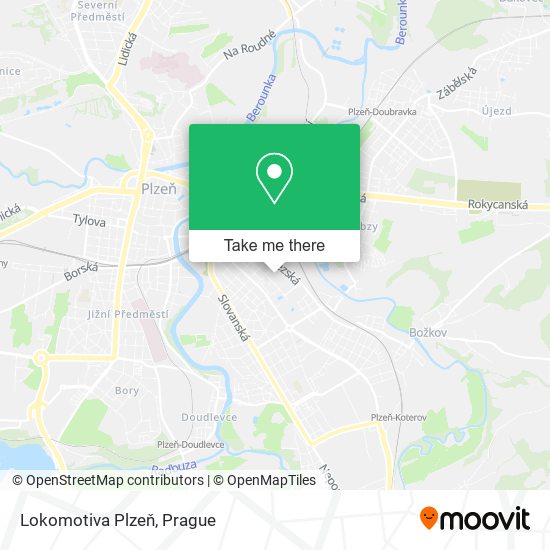 Lokomotiva Plzeň map