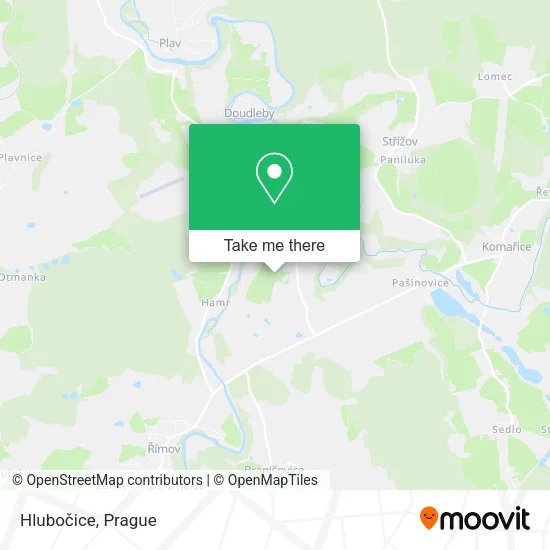 Карта Hlubočice