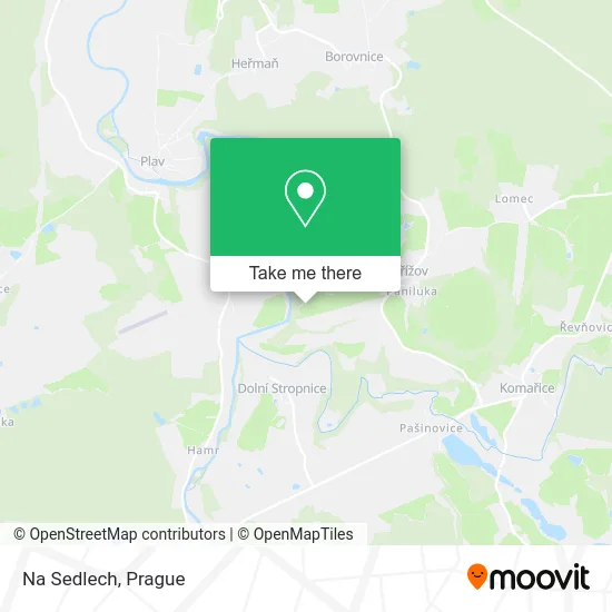 Карта Na Sedlech