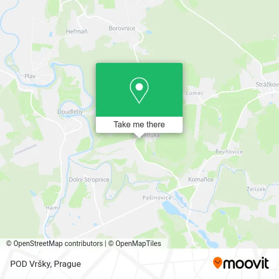 Карта POD Vršky