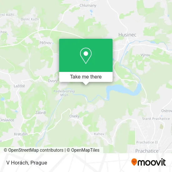 Карта V Horách