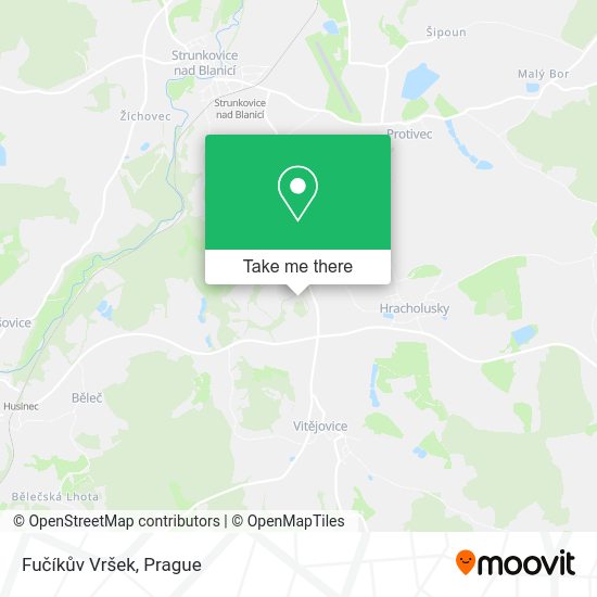 Fučíkův Vršek map