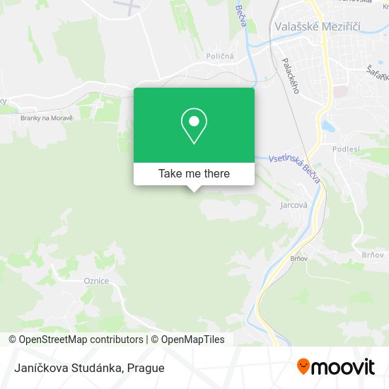 Janíčkova Studánka map