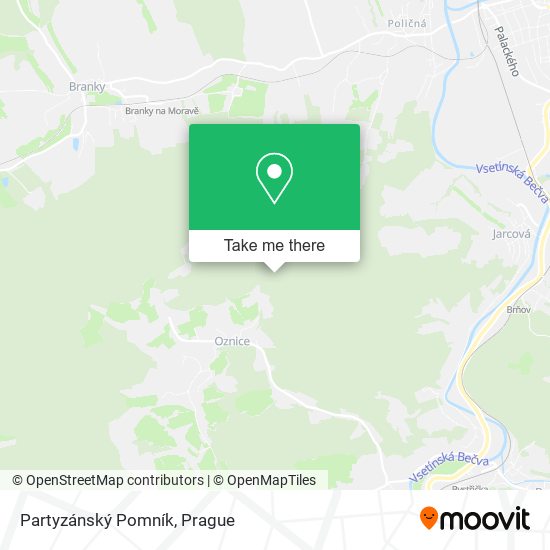 Partyzánský Pomník map