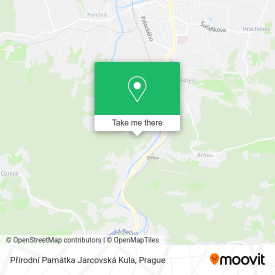Přírodní Památka Jarcovská Kula map