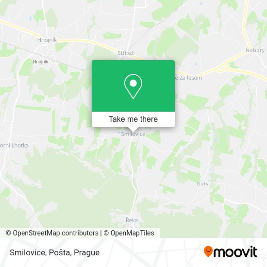 Карта Smilovice, Pošta
