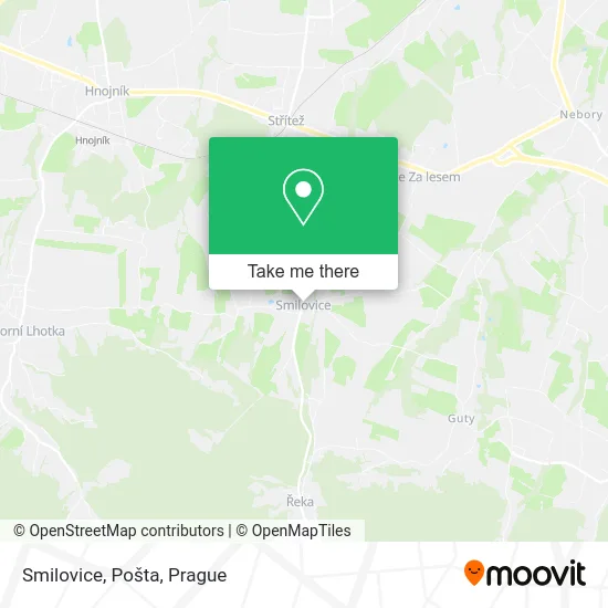 Карта Smilovice, Pošta