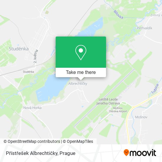 Přístřešek Albrechtičky map