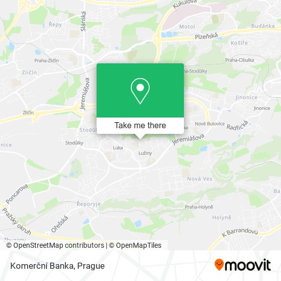 Komerční Banka map