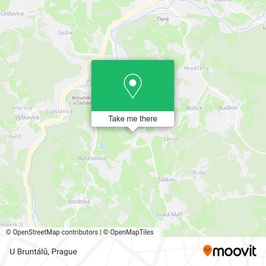 Карта U Bruntálů