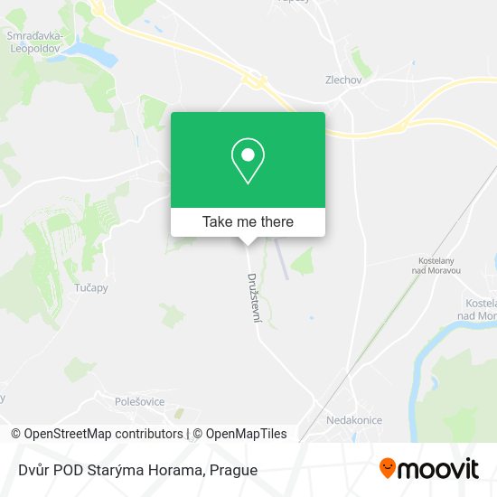 Dvůr POD Starýma Horama map