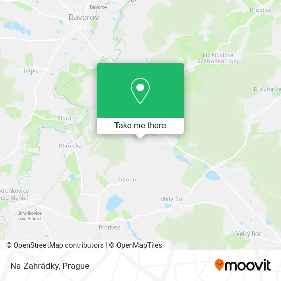 Карта Na Zahrádky